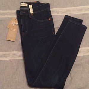 NWT Madewell 9” high rise skinny jeans